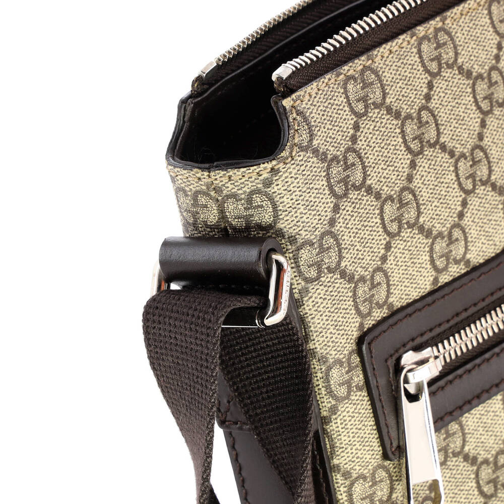 Gucci Web Strap Front Zip Messenger Bag #258207G10B - Picture 6 of 8